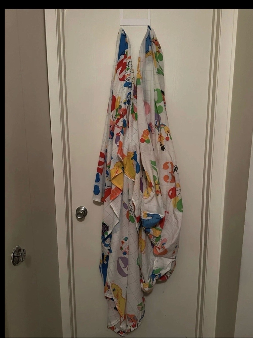 Vintage Sesame Street Fabric Twin Sheet Set READ BELOW